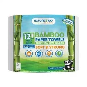 Natures way 12 ct bamboo paper towels